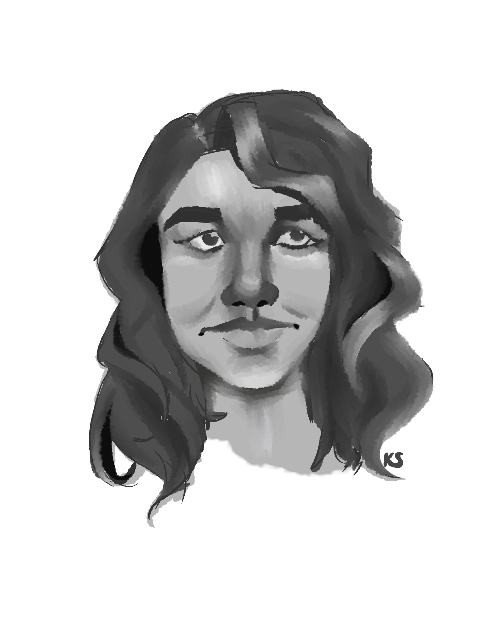 Grayscale Doodle 5