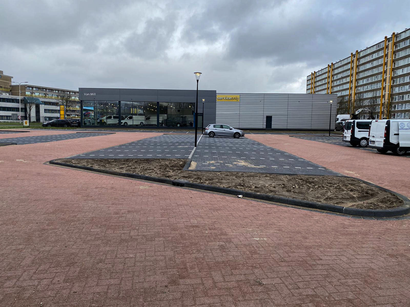 Verhallen Grondverzet straatwerk - parkeerplaats