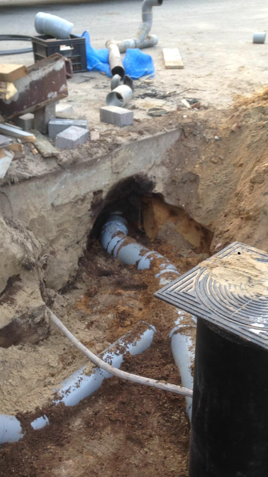 Verhallen Grondverzet rioolwerk