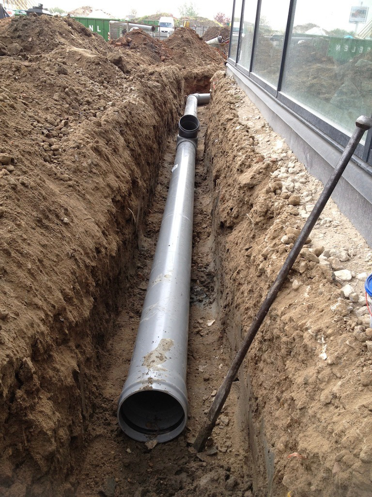 Verhallen Grondverzet rioolwerk