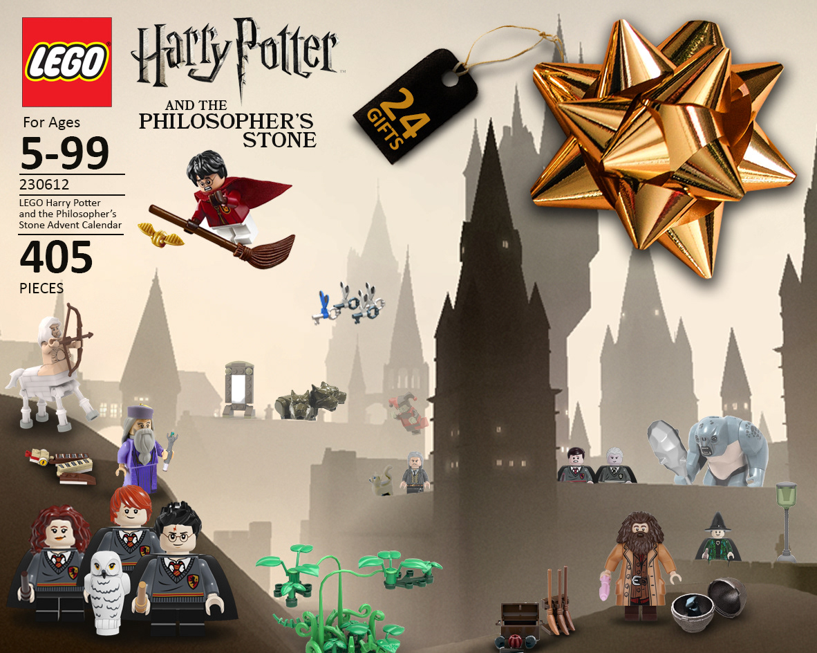 Carl Leisegang - Portfolio - Concept Art: Lego Harry Potter Advent Calendar