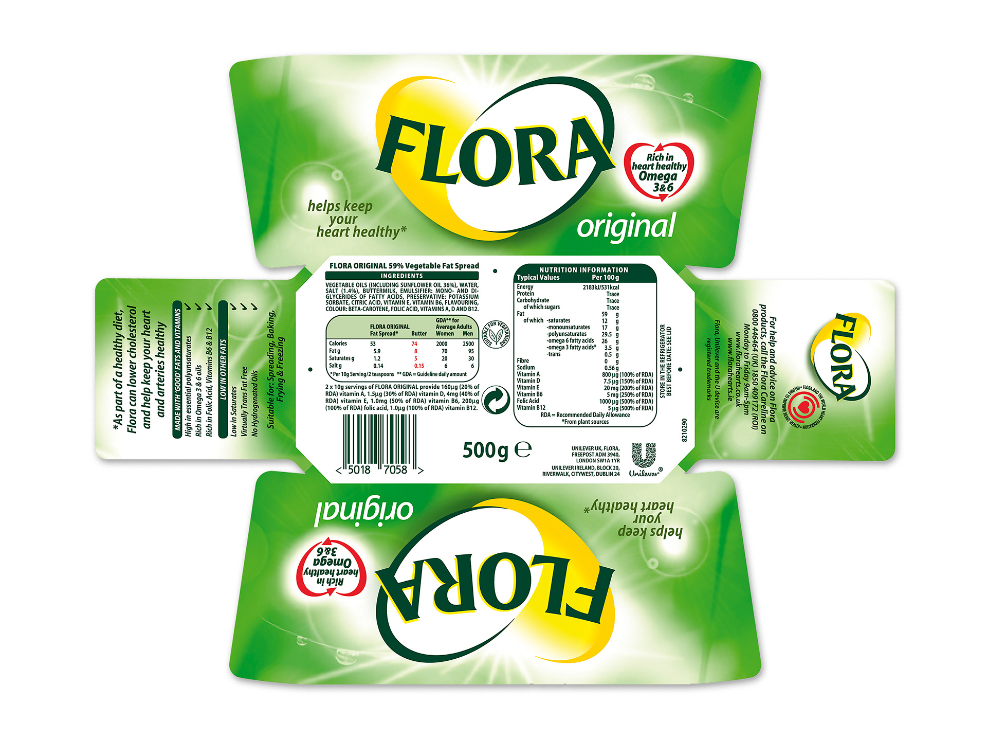 Layout for the 500g tub artwork