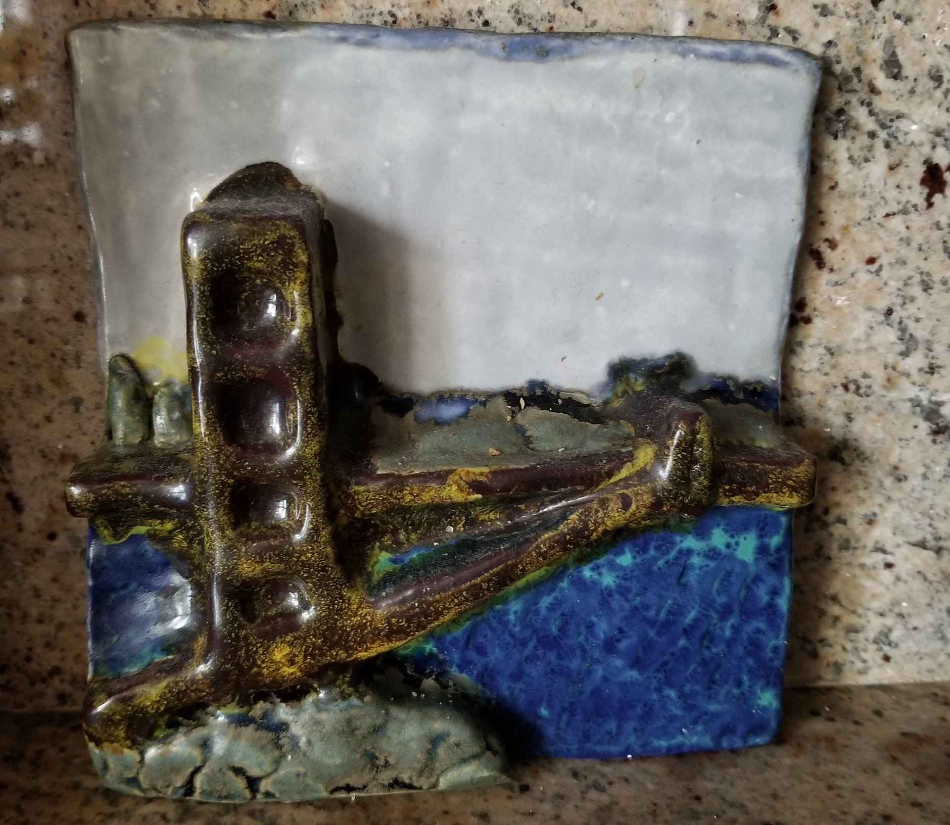 Original clay relief tile