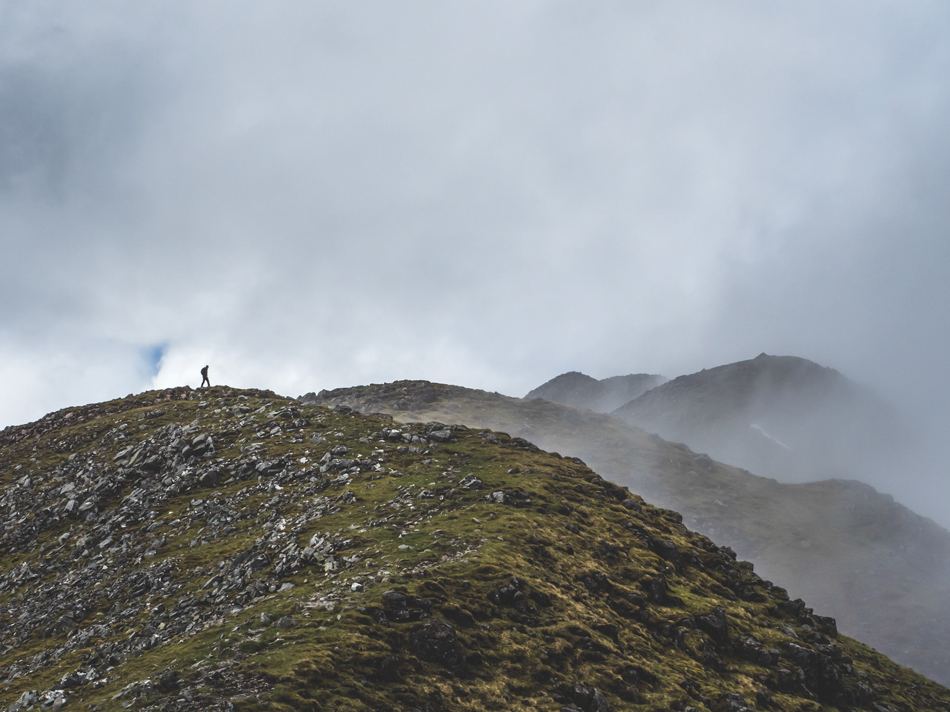 Climbing up to Bidean nam Bian