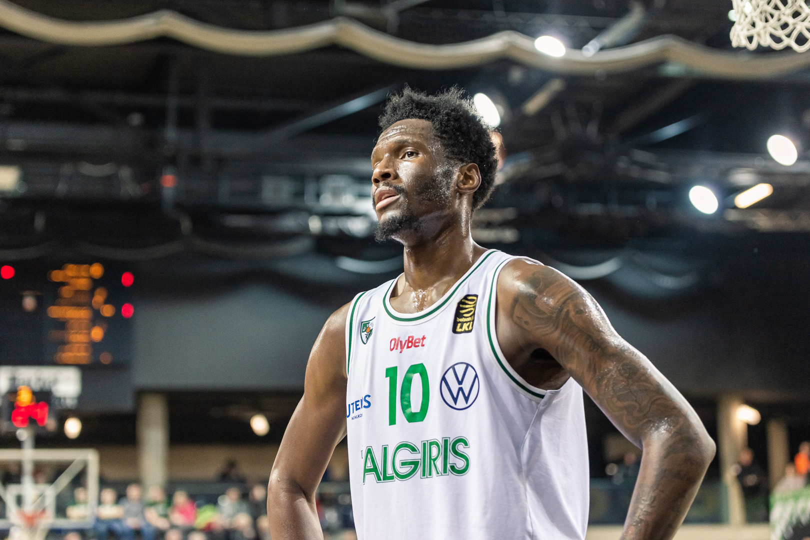 N. Hayes (Kauno Žalgiris) LKL rungtynių prieš Kėdainių Nevėžį metu