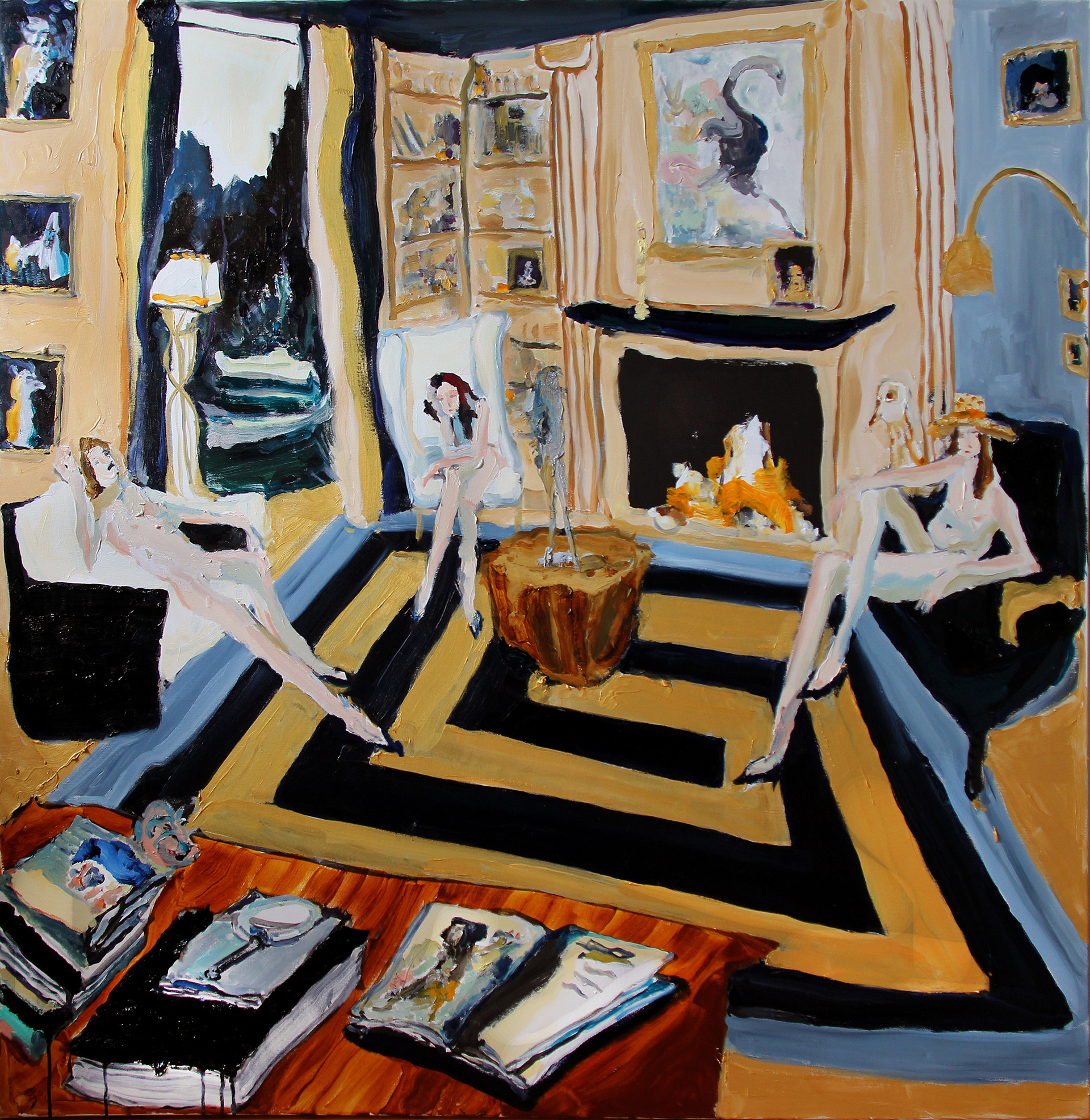 bradley wood people interiors painting