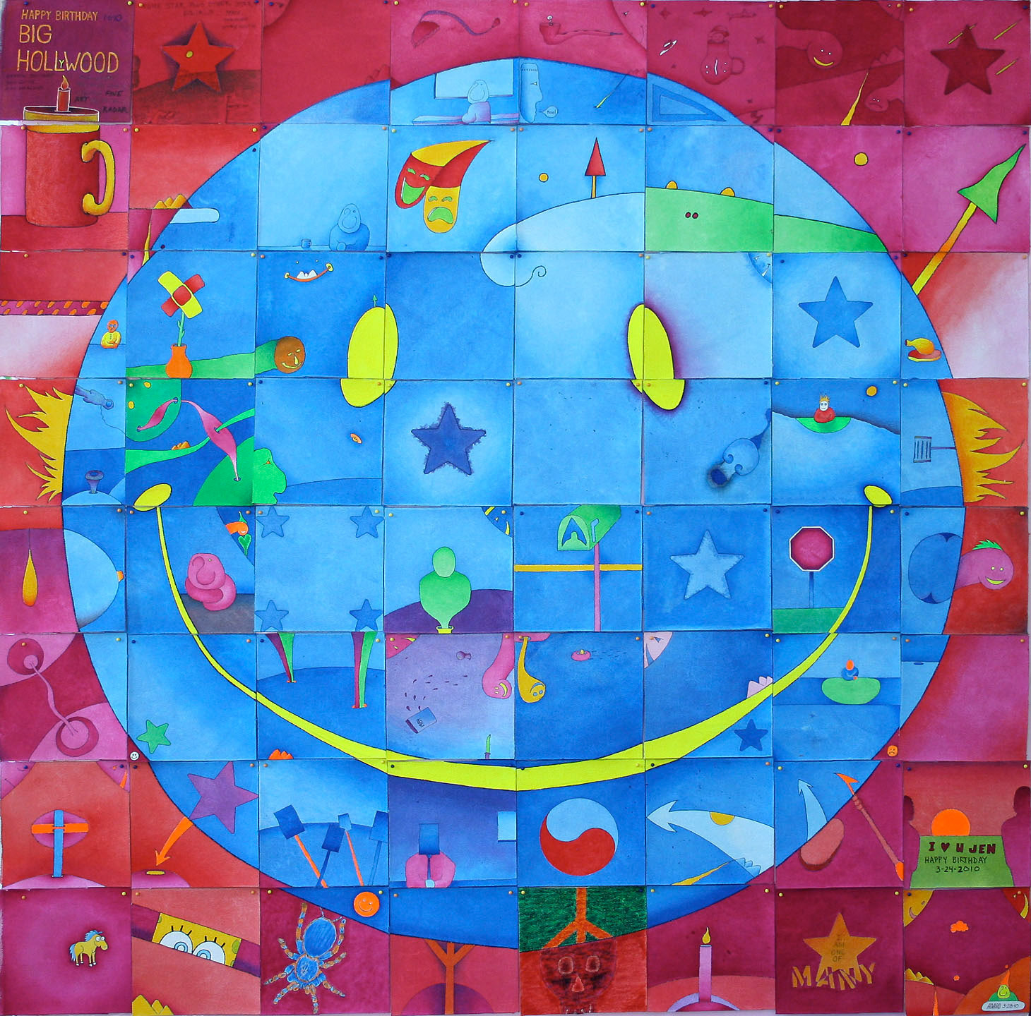 Blue Smiley 2011 48 x 48