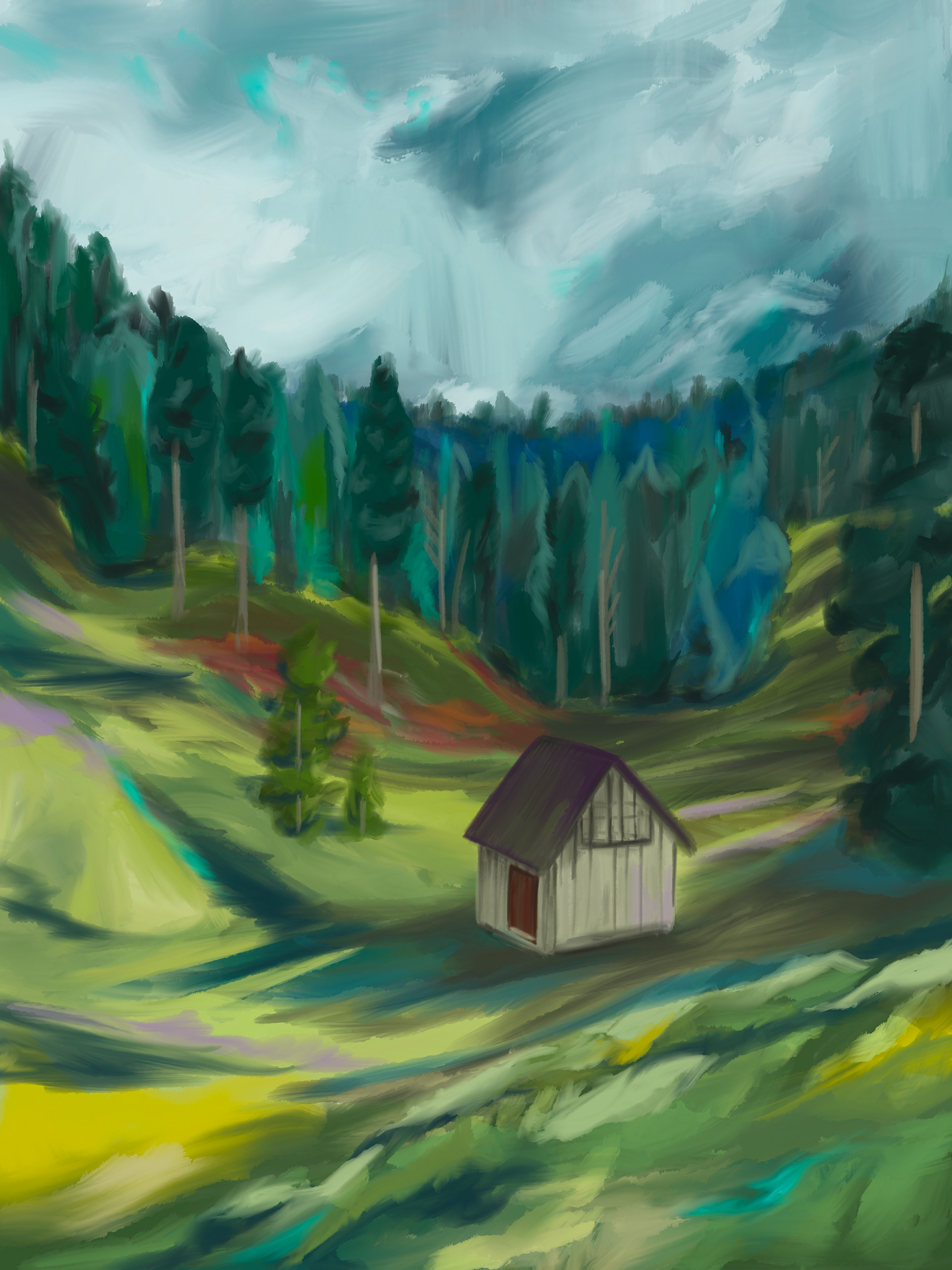 Forgotten Glen, 2020, Digital Illustration, Personal Project