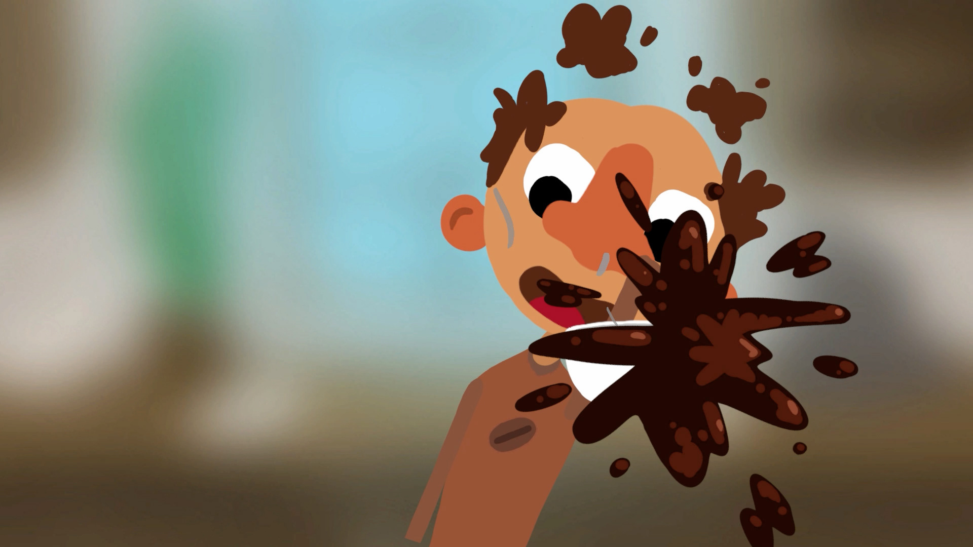 Spilling the coffee