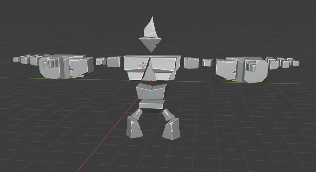 ... which later got changed to cubes as base shapes. Here I was not happy with the symetrie of it all.