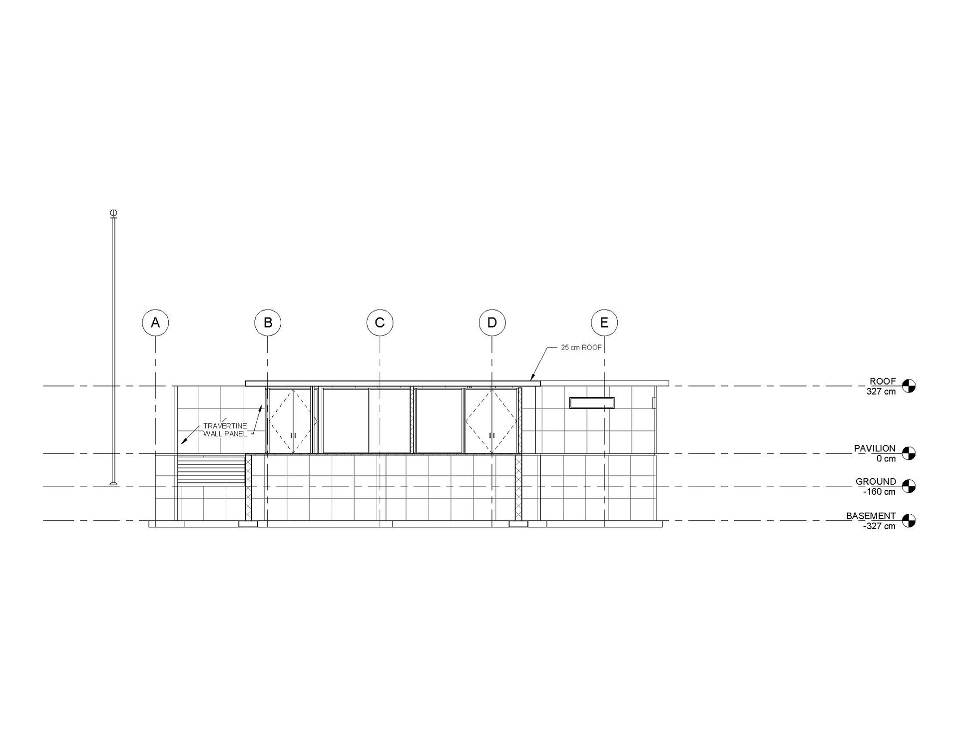 barcelona pavilion site plan