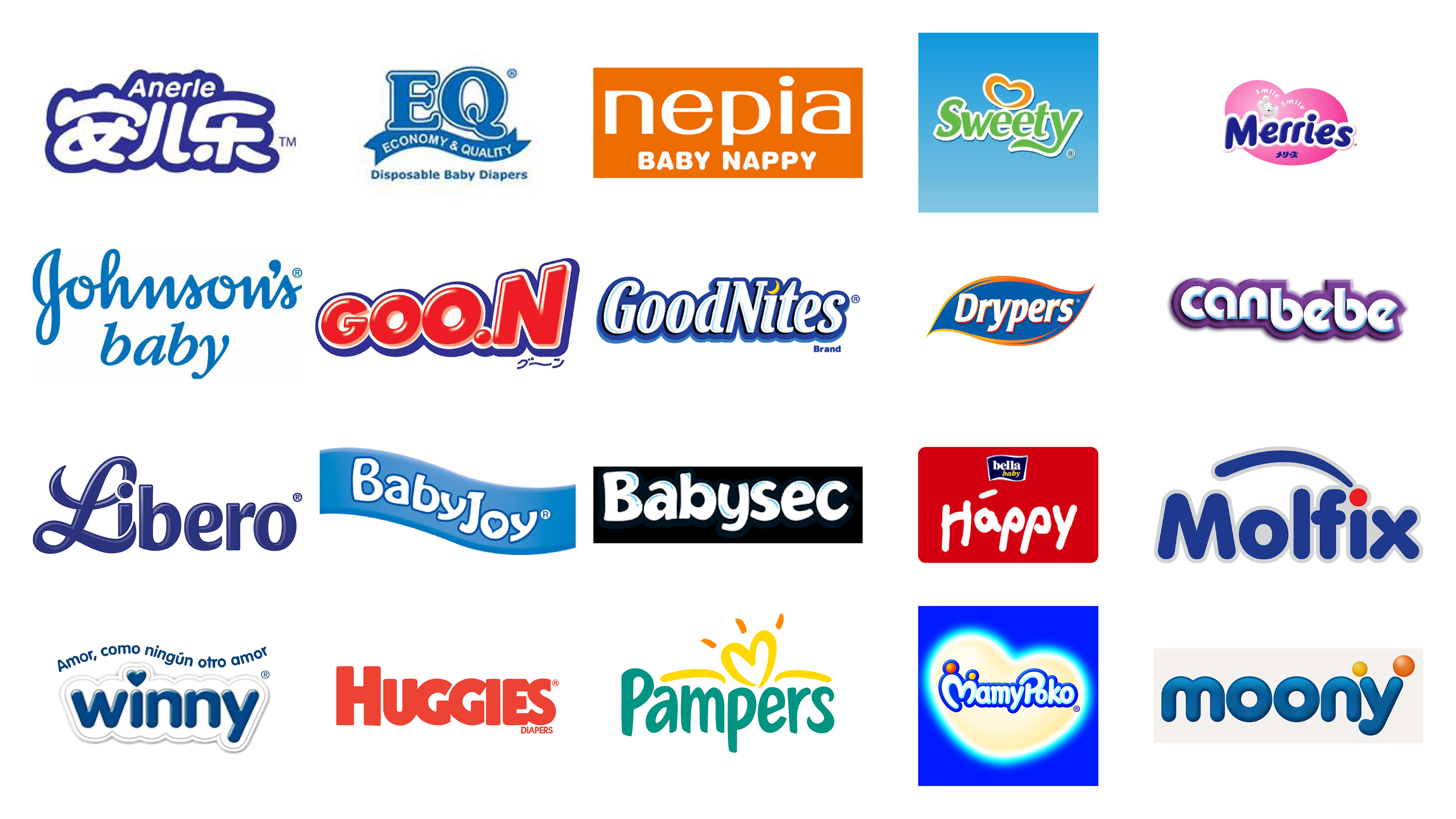 Different brands hot sale of pampers