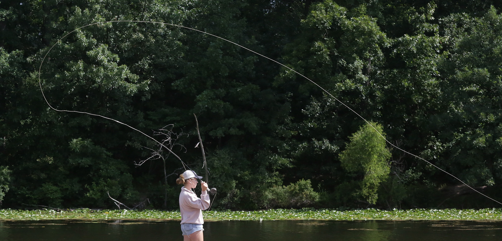 World Champion Trout Accuracy caster Maxine McCormick