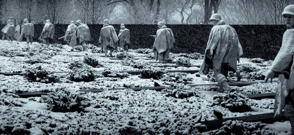 In the Snow - Korean War Veterans Memorial - 2005