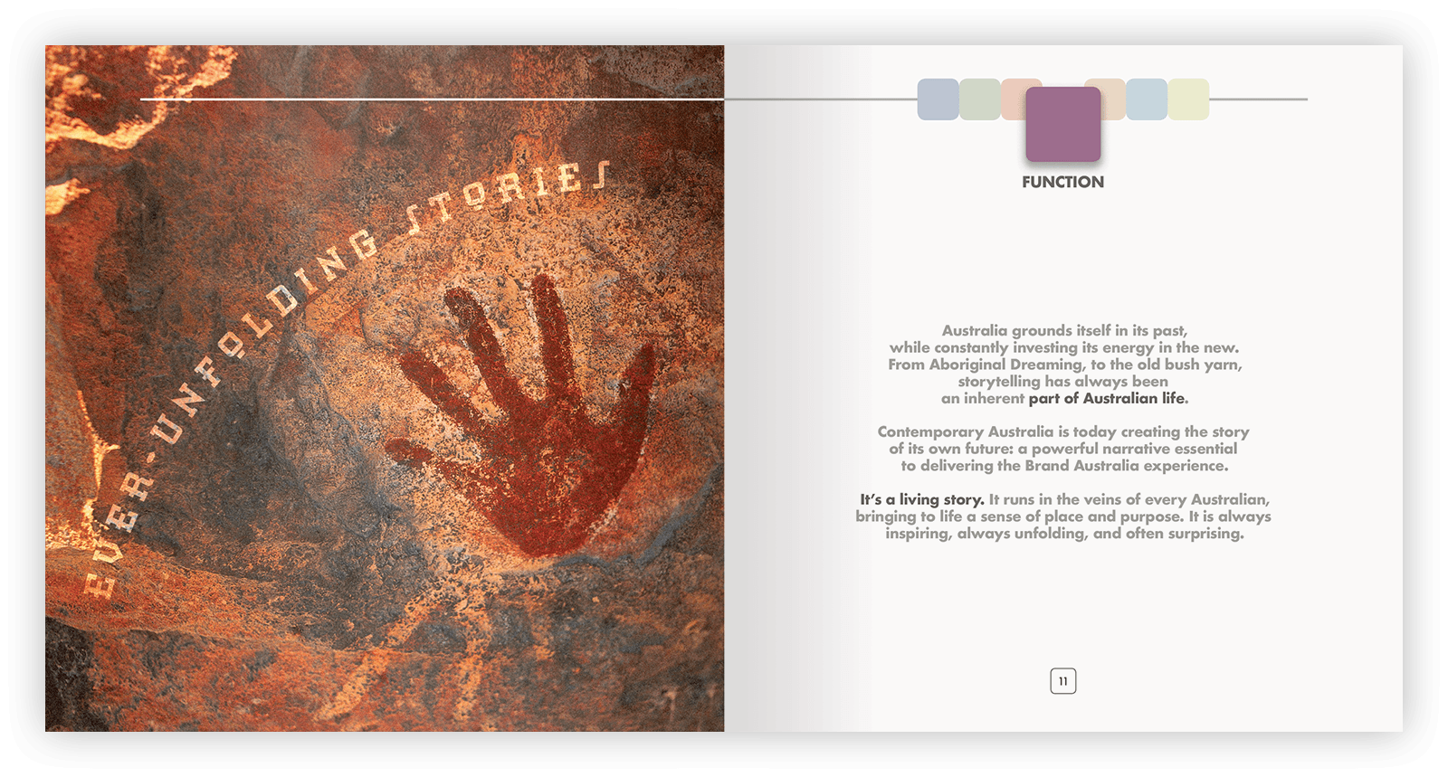 Double-page layout design.