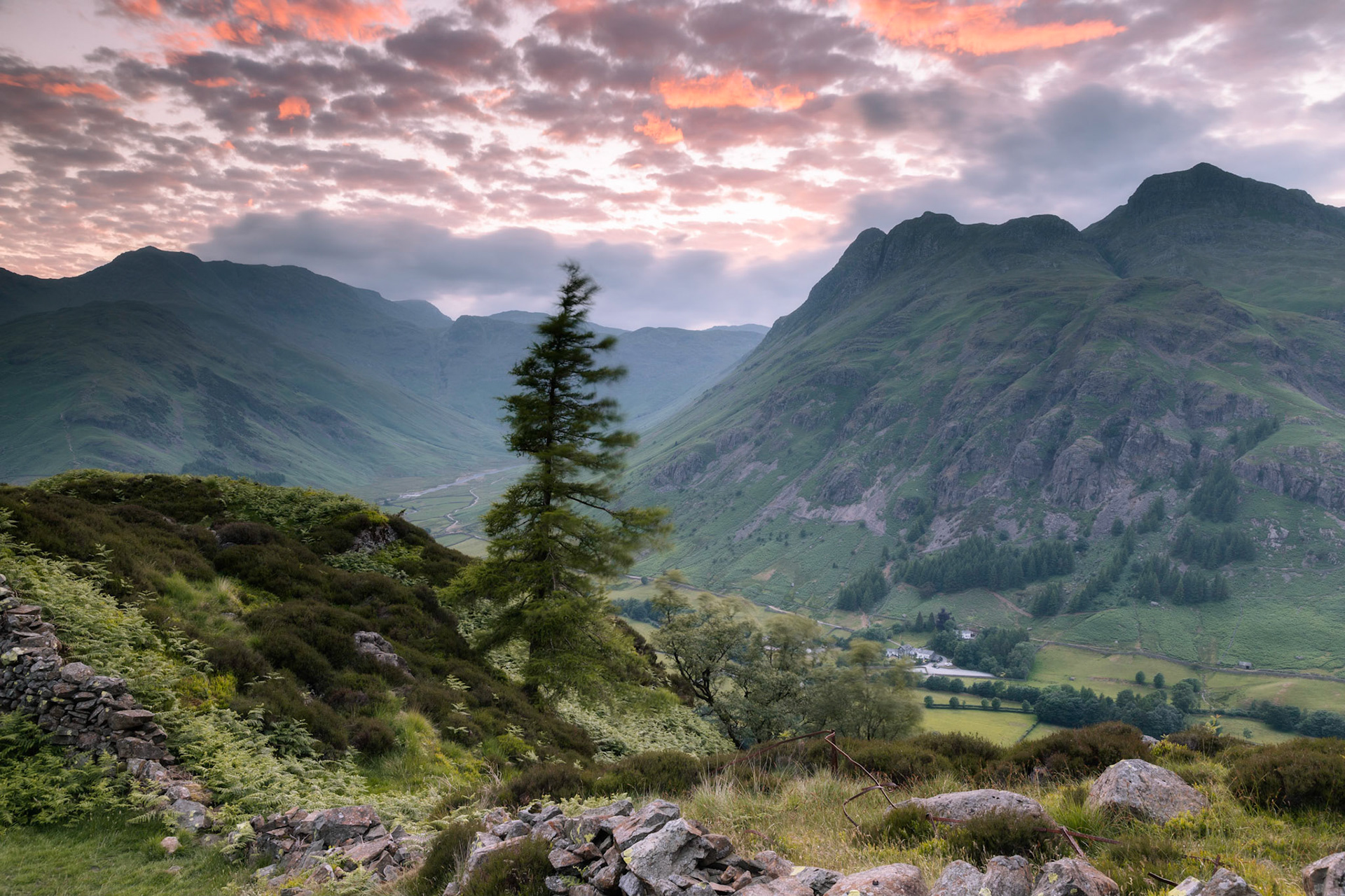 Great Langdale evening light.