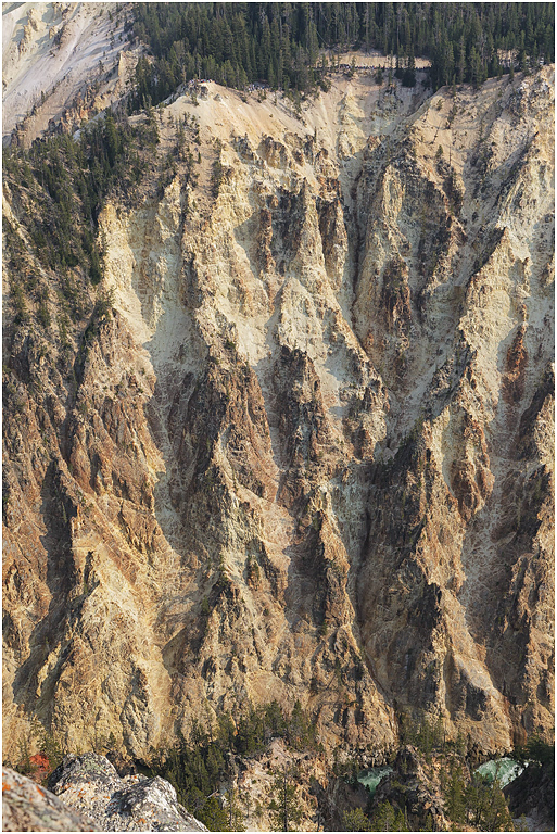 View towards Artist Point (top left), Canyon of Yellowstone River