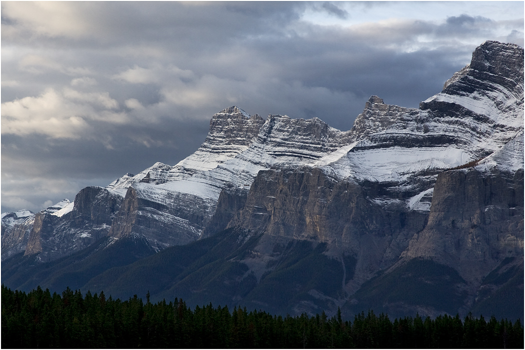 Mountain peaks from Sulphur Mountain, Banff