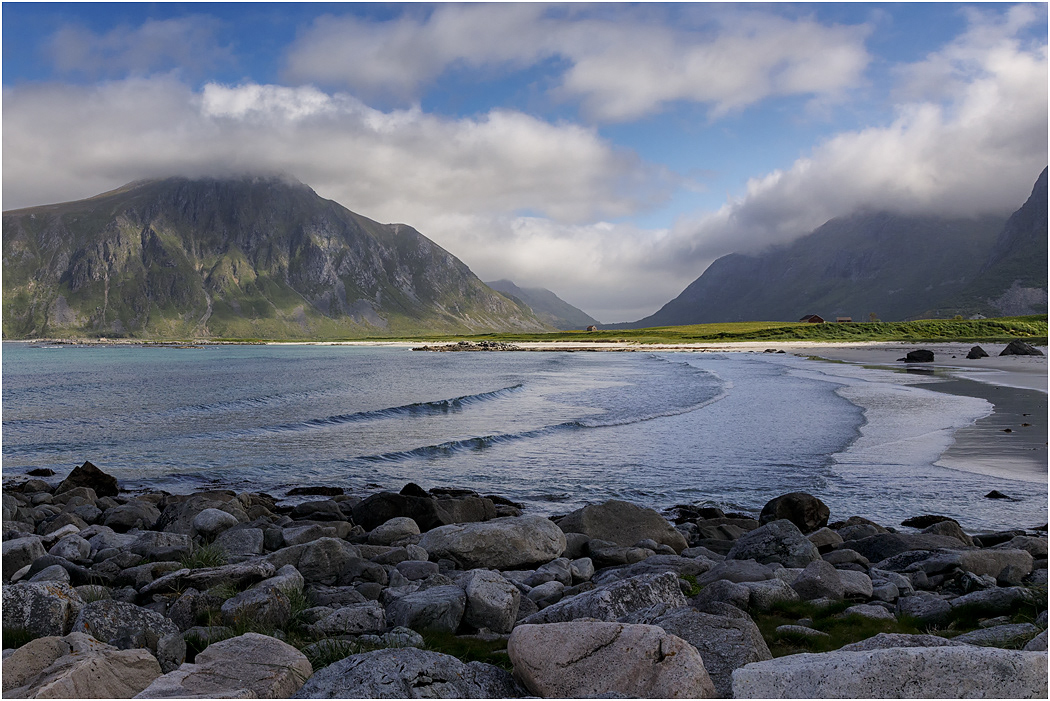 Beach at Ramberg, Flakstadoya, Norway