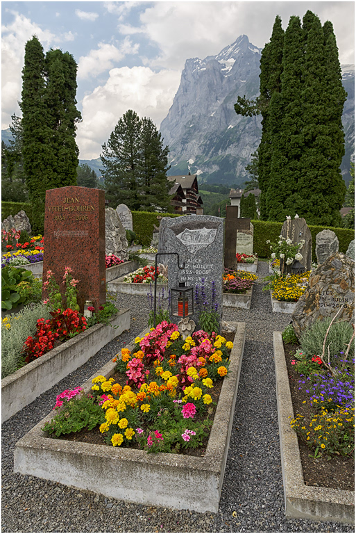 The Wetterhorn from Grindelwald Cemetary