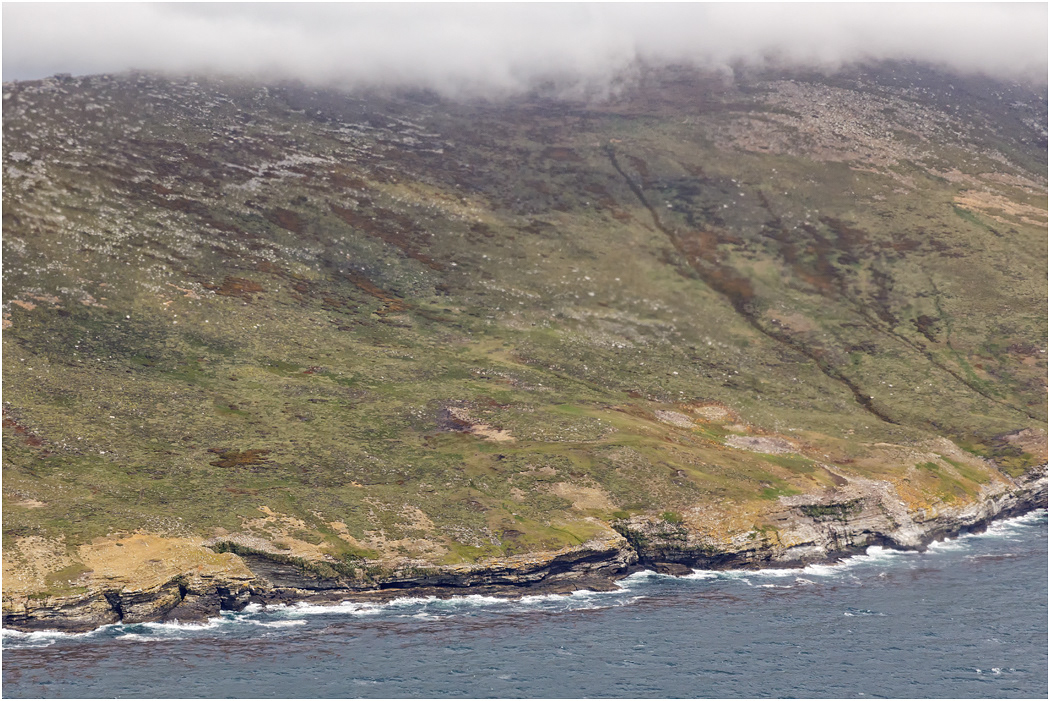 North Coast, Saunders Island from the air