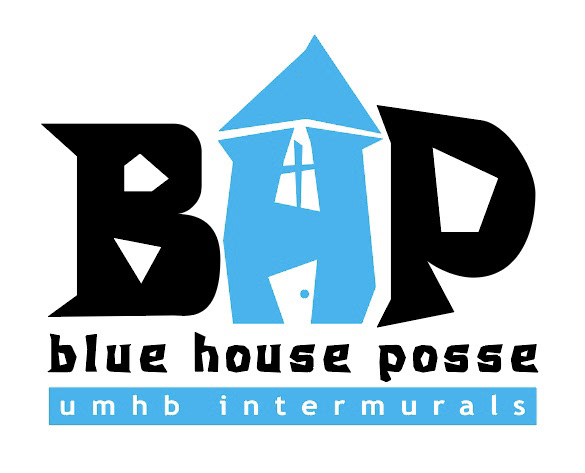 Blue House Posse logo and t-shirt design