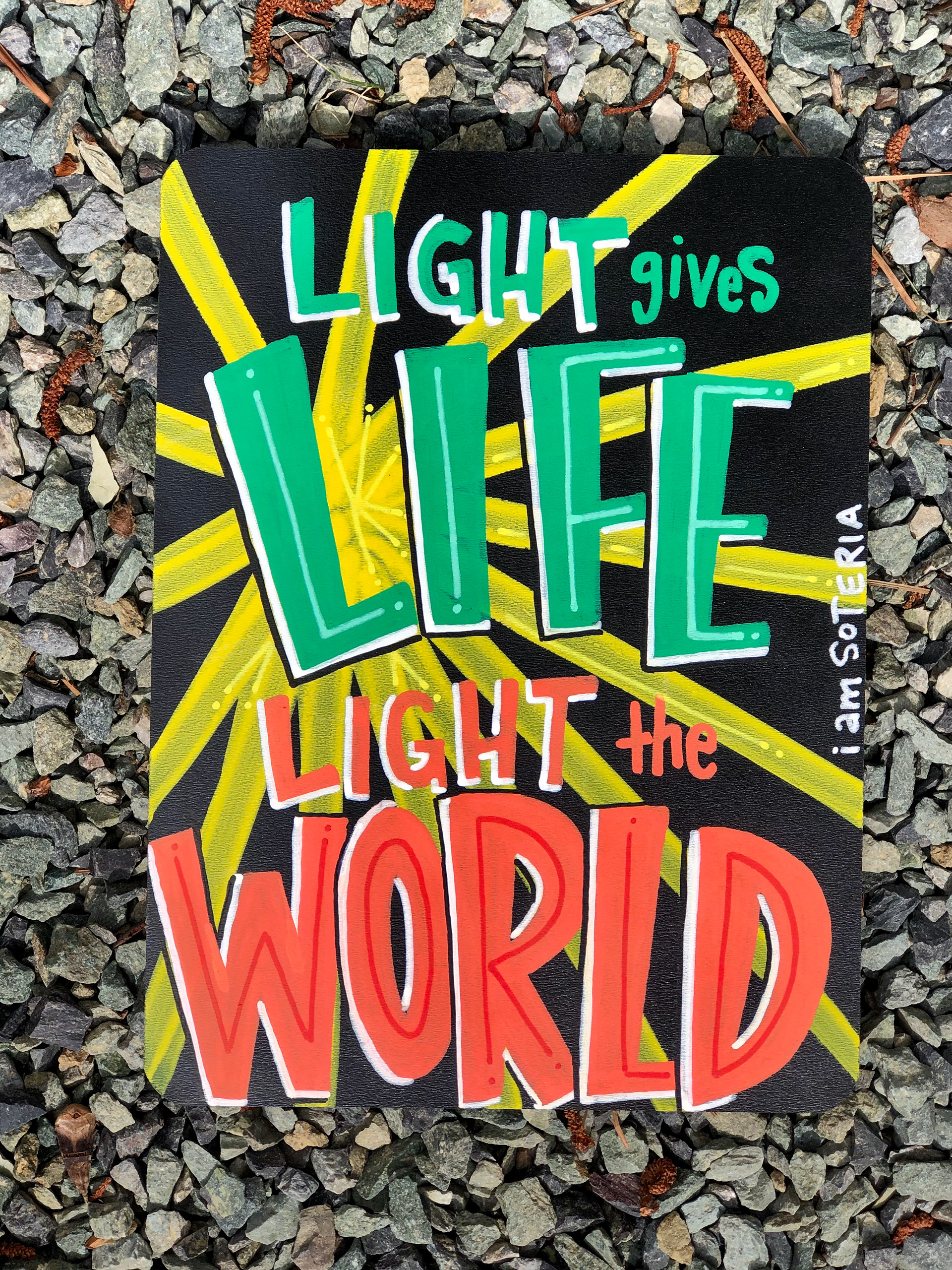Custom Hand Lettered Chalkboard, collaboration with I AM SOTERIA