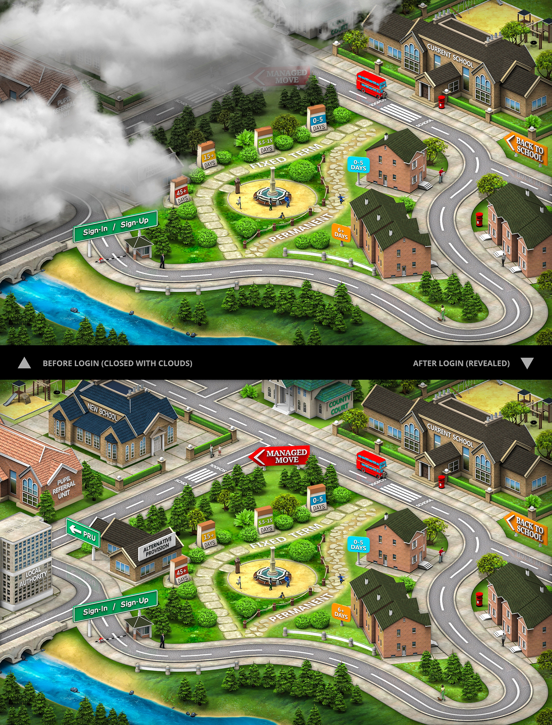 Zen Graphics Interactive CEN map