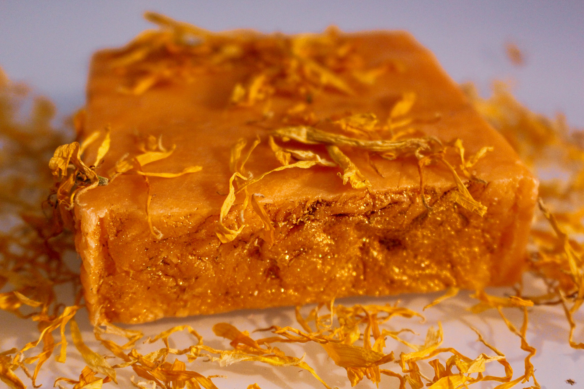 Calendula infused Satsuma Orange Soap