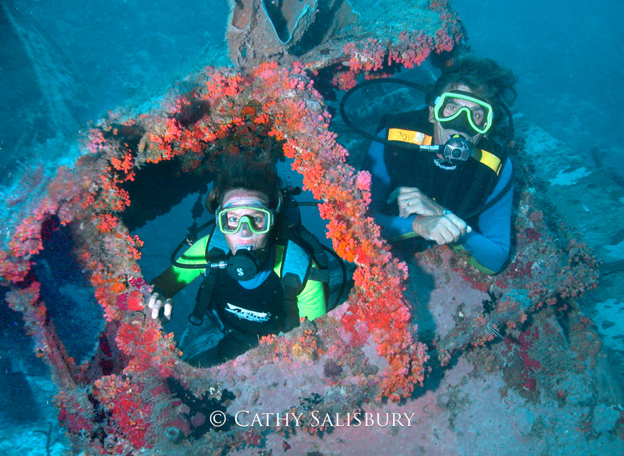 Seaquarium Tugboats, Curacao by Cathy Salisbury