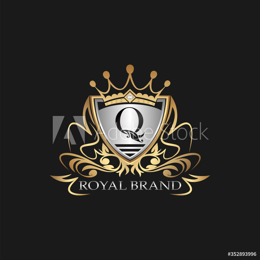 Shield Royal Brand Q Logo Letter