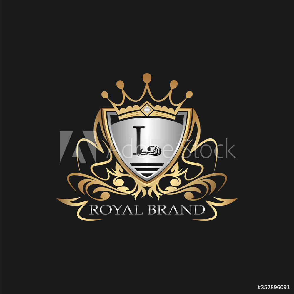 Shield Royal Brand L Logo Letter