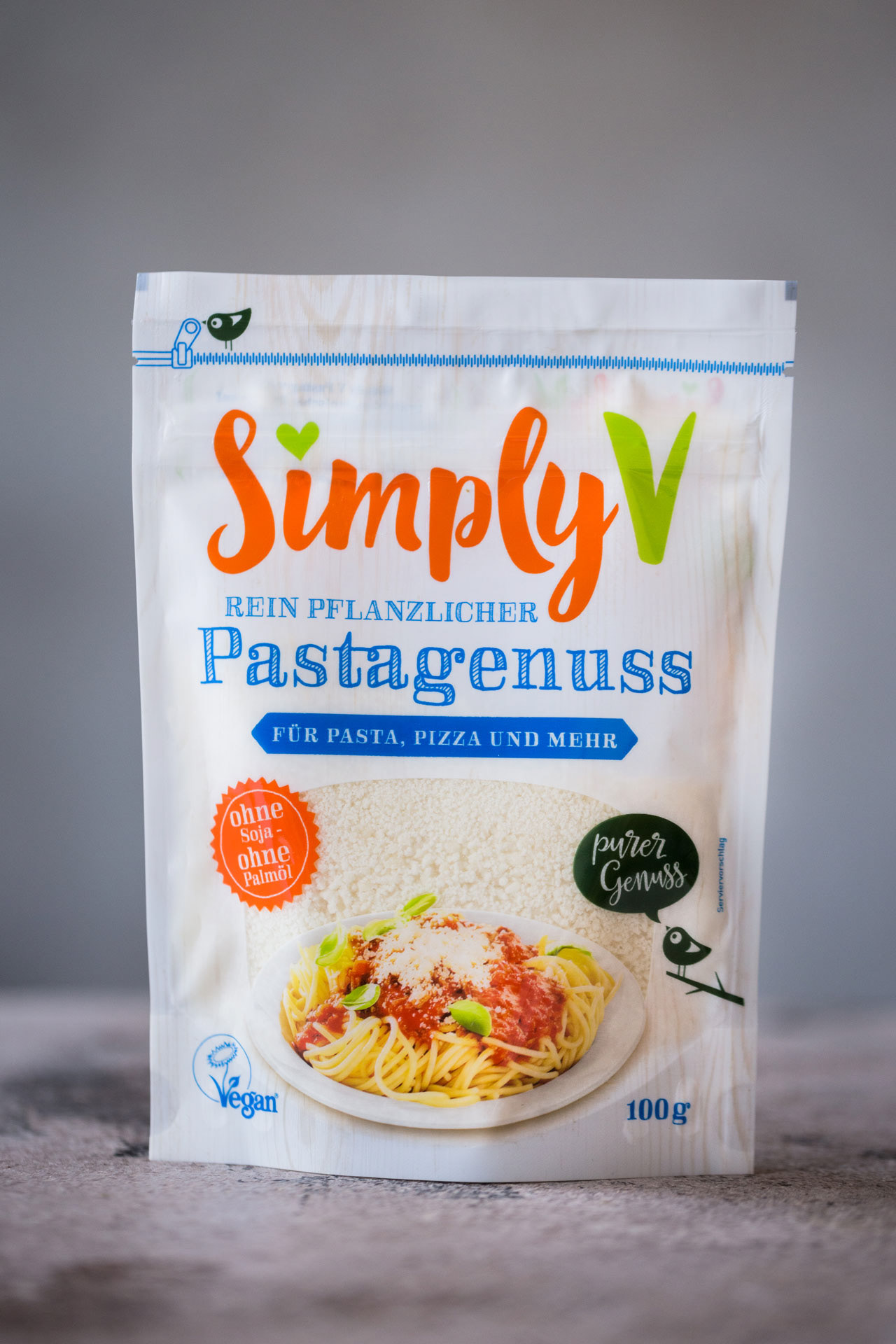 Simply V Pastagenuss - Der vegane Ersatz für Parmesan im Test