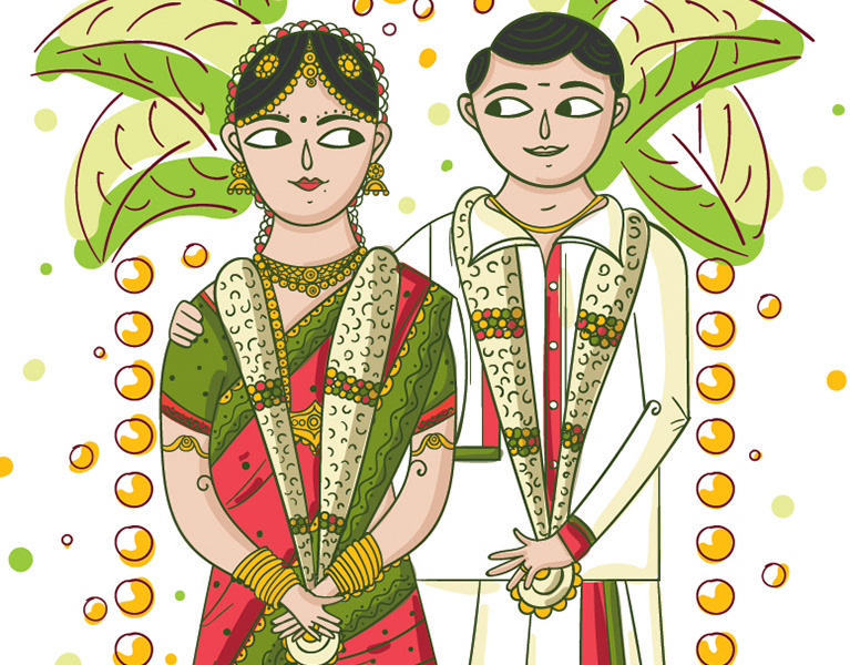 Quirky Indian Wedding Invitations - Tamil Wedding Invitation ...