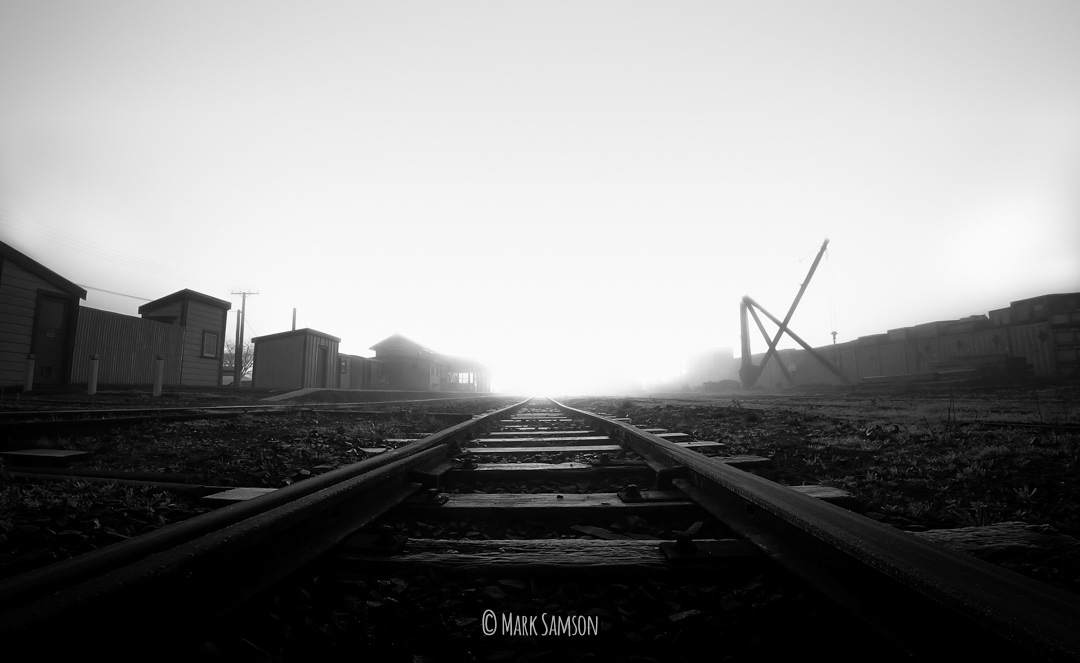 TRAIN STATION BW