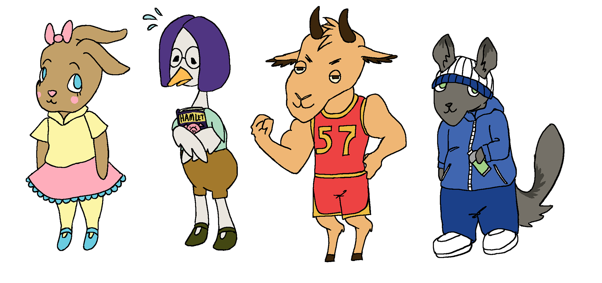Characters for Roey Shapiro's Senior Project