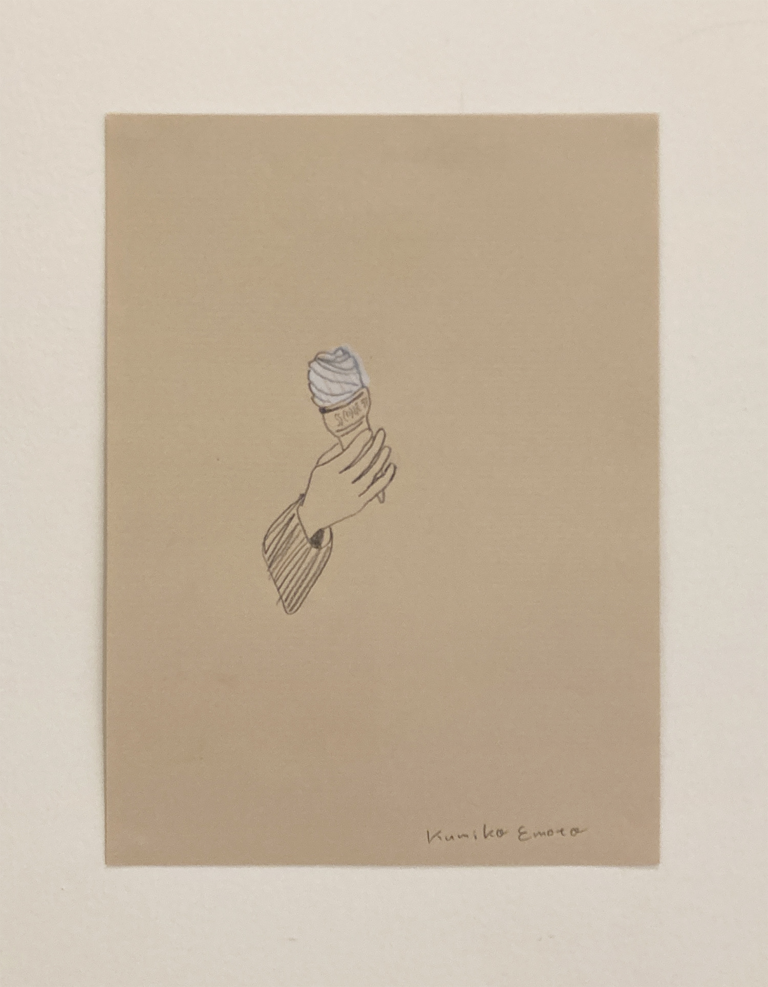 No.50 / 會本久美子『untitled』/ 素材:クラフトペーパー、鉛筆 / 制作年:2021 / サイズ:W210×H297mm / 価格:¥5,000