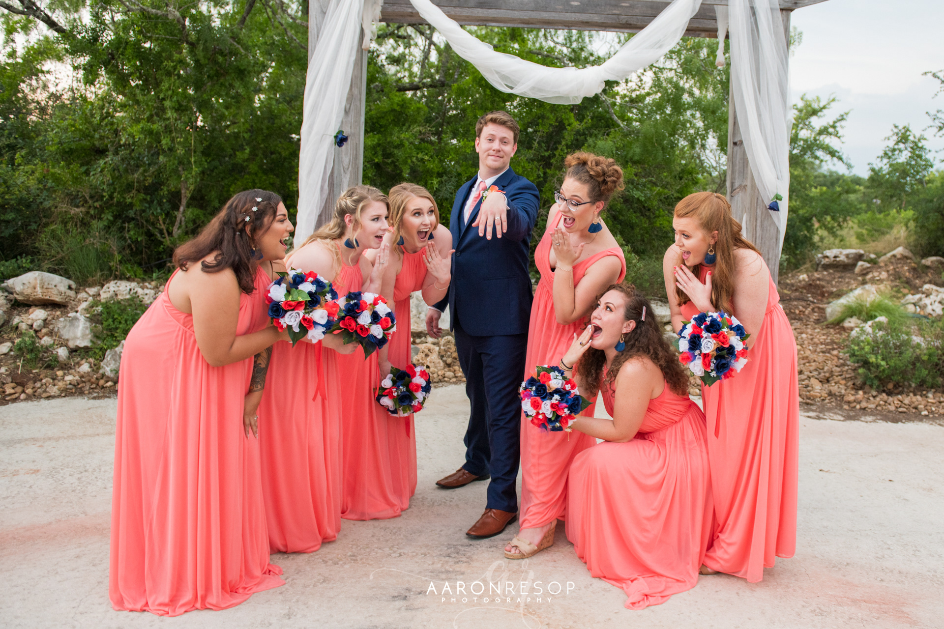 Wedding Day Photos taken in Seguin, TX by Wedding Photographer Aaron Resop @ Geronimo Oaks - Weddings and Events, 1377 Dietert Rd, Seguin, TX 78155