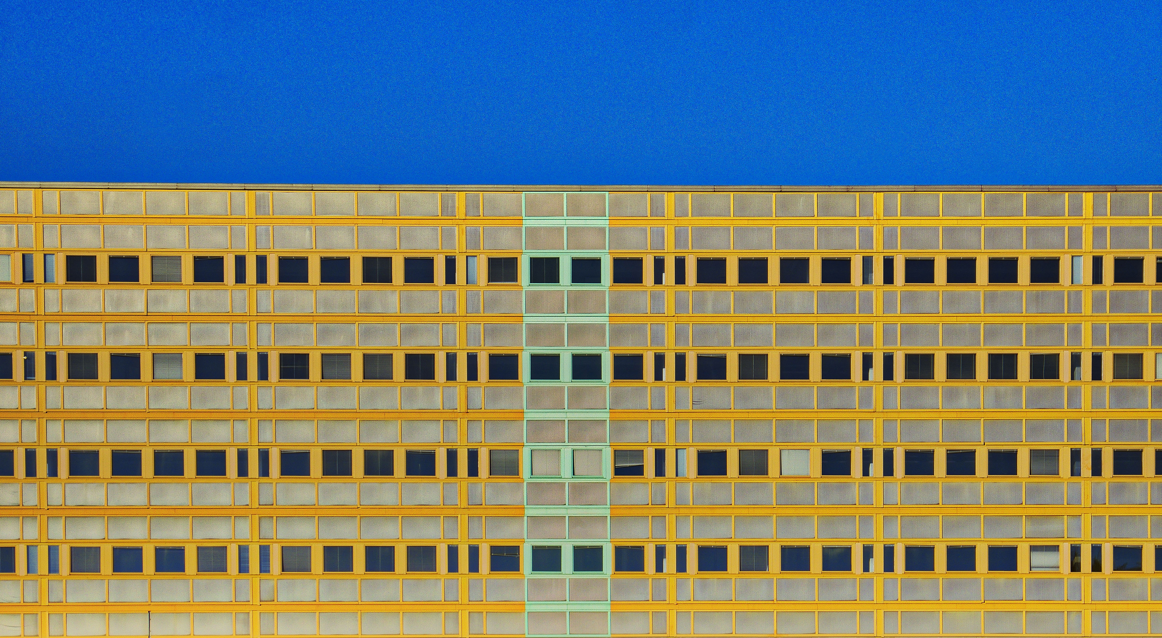 Graphic Mondrian like facade of PostNord