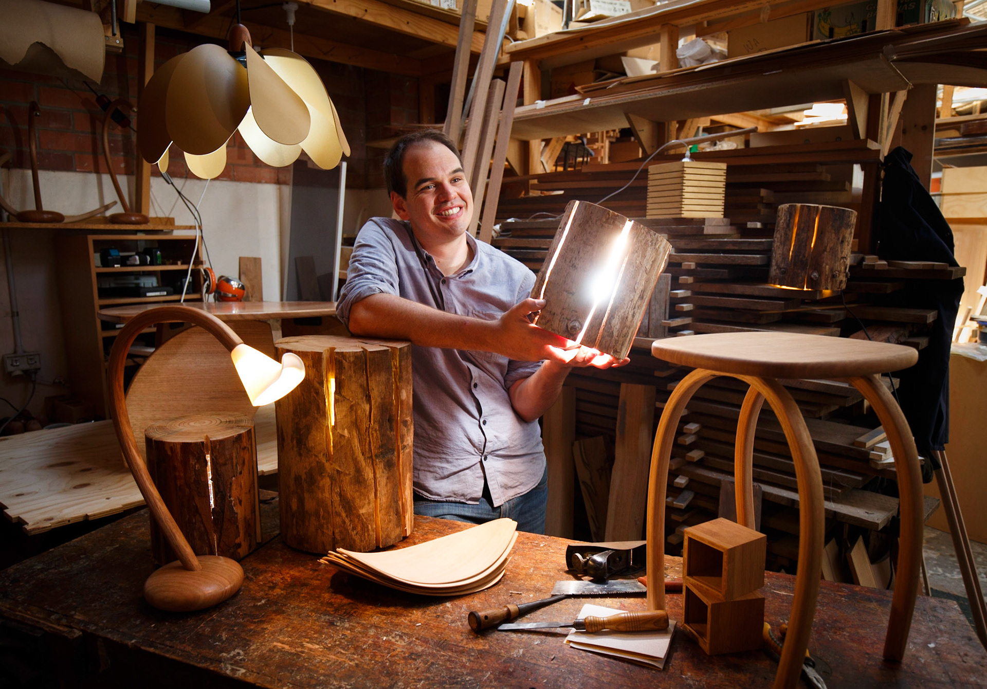 Furniture and lighting designer/maker Duncan Meerding