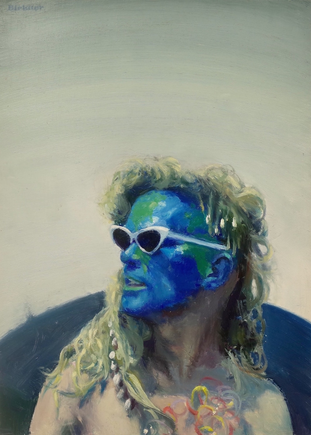 Mermaid Parader: Mr. Earth, 2012, 13 3/4” x 10”, oil on canvas