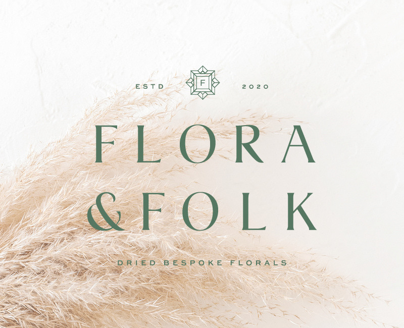 Flora & Folk Dried Bespoke Florals: Visual Branding