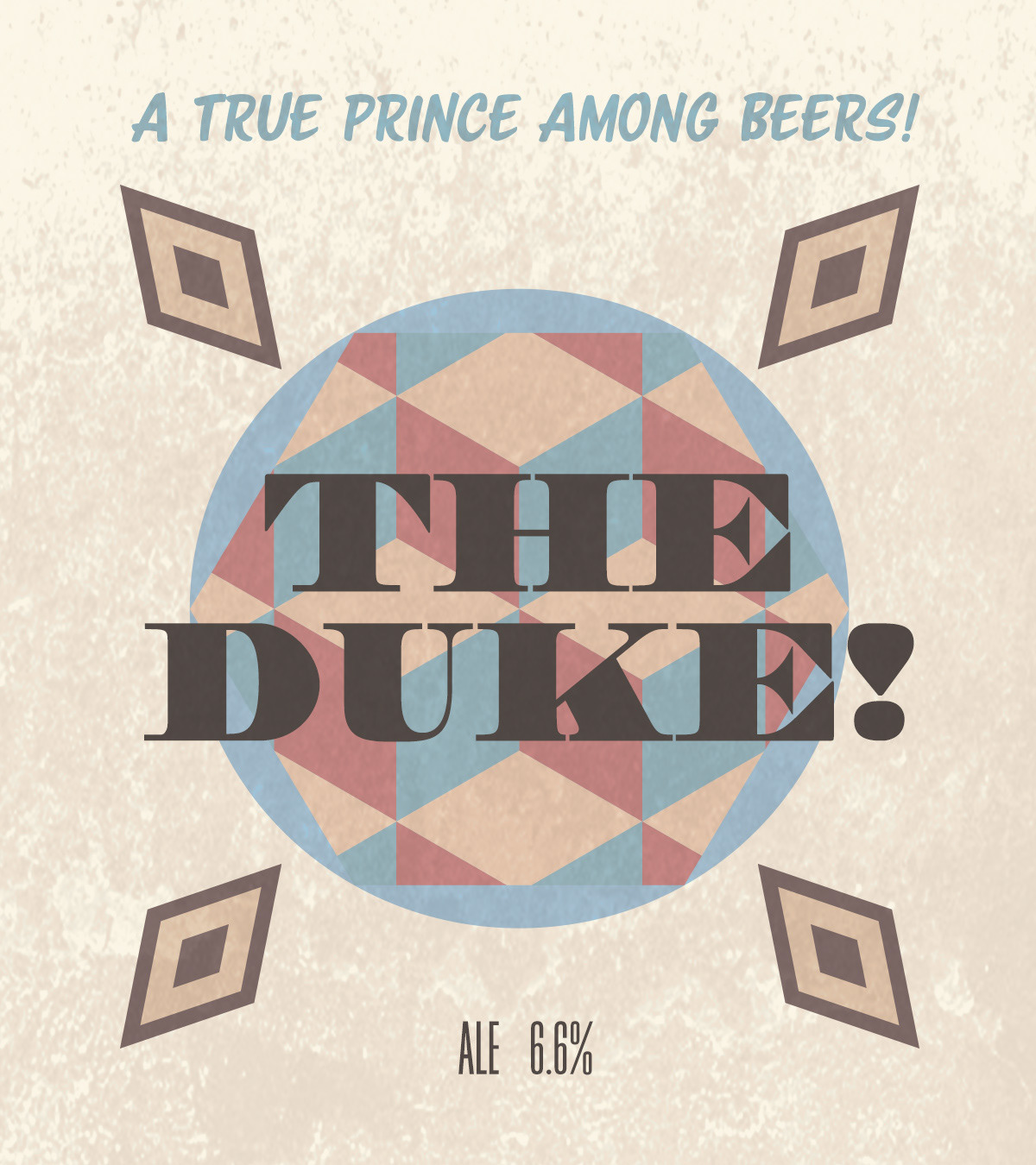 Fictional beer brand labels