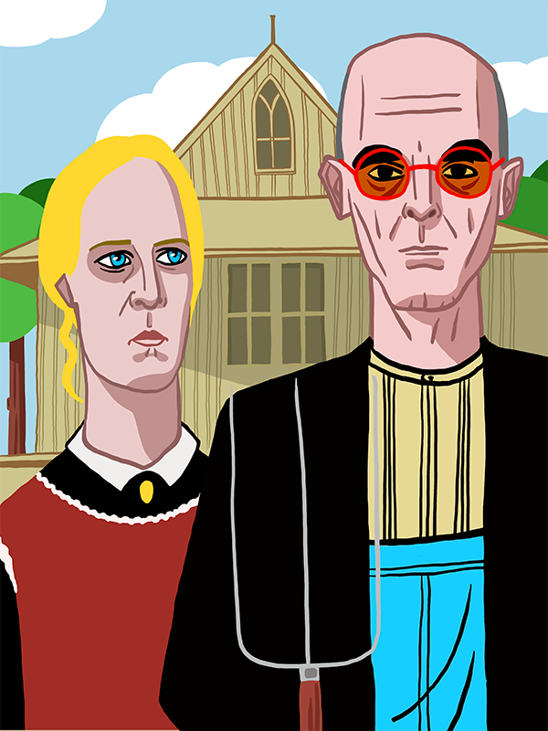 American Gothic -  90 x 120 cm / Fine art print ( 2021 )