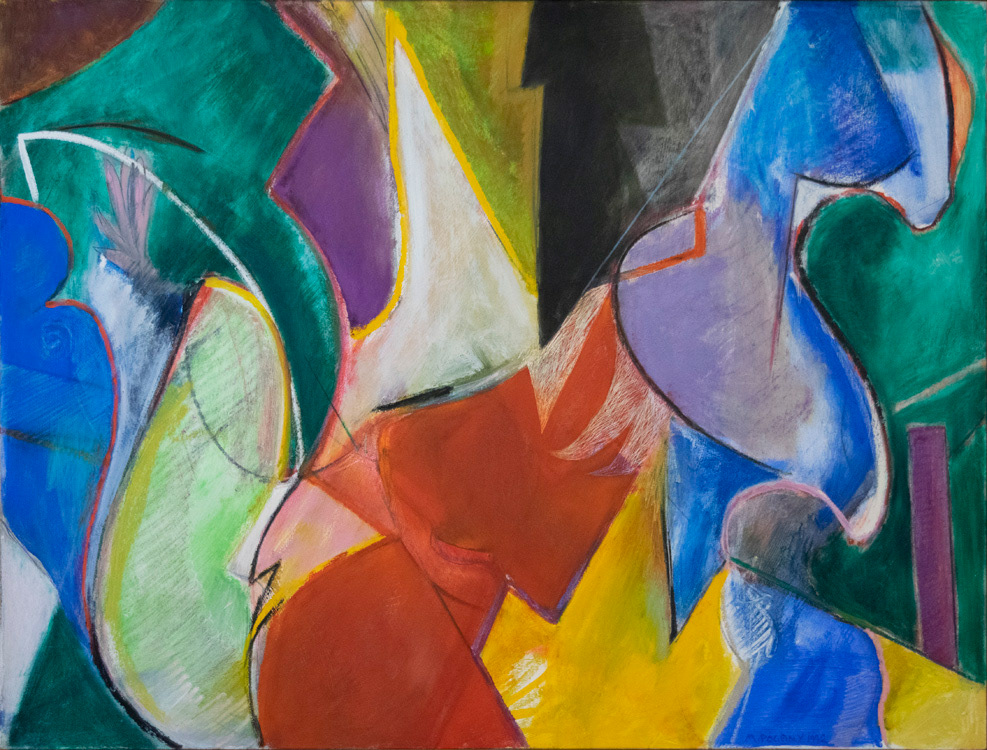 Intimate Options (1992-93), Oil on canvas, 42 ¾ x 35 ½ inches