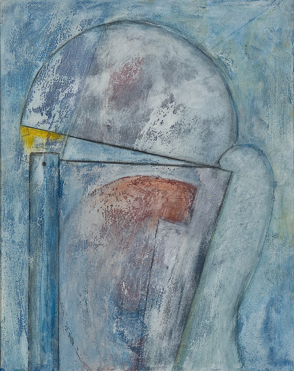 I Like to Watch You Fish (2009) Oil and mixed media on canvas, 20 x 16 inches