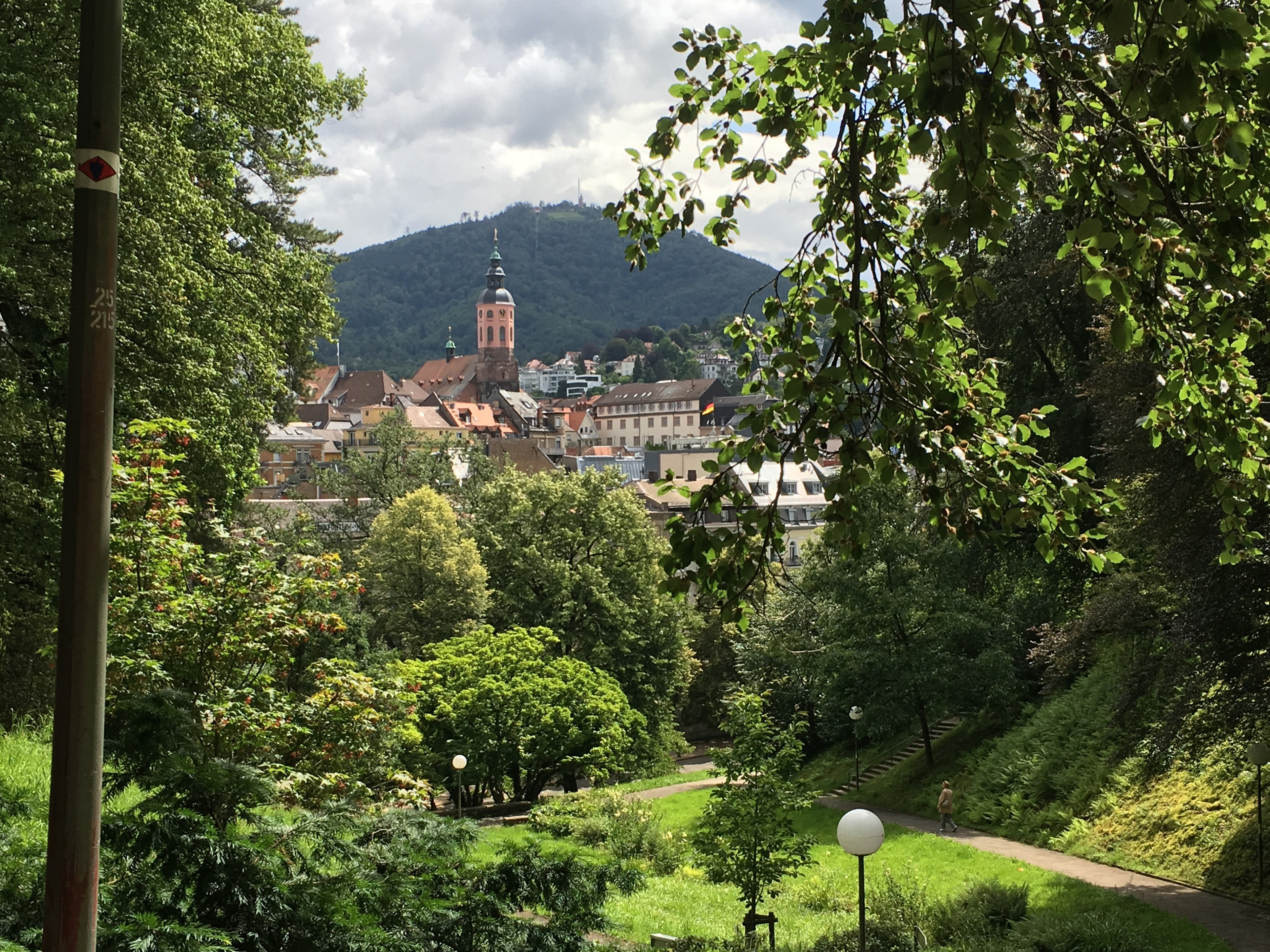 Town through the trees, taken in Baden Baden using the Sony A6000