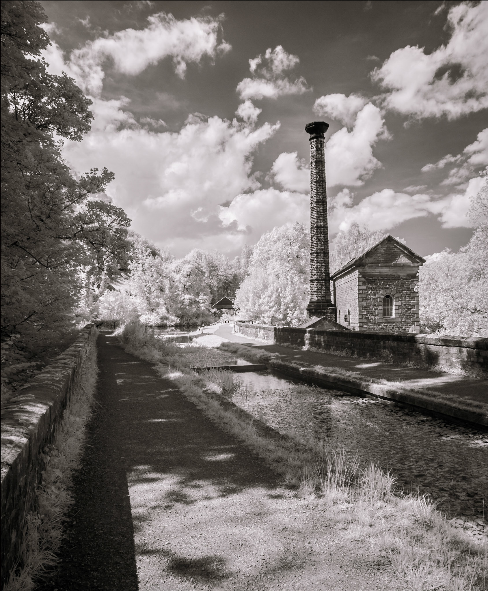 The pump house on Cromford canal.