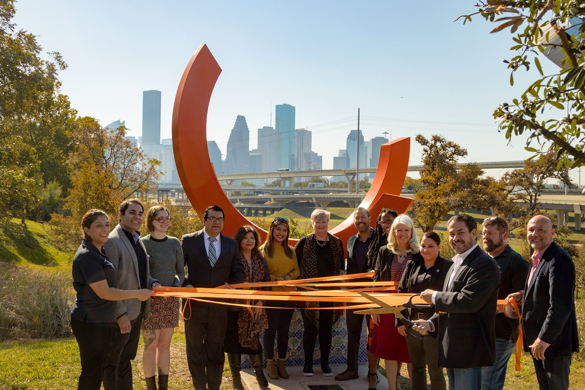 Snapshot Sculpture Ribbon Cutting Celebration (photo by Jack Potts)