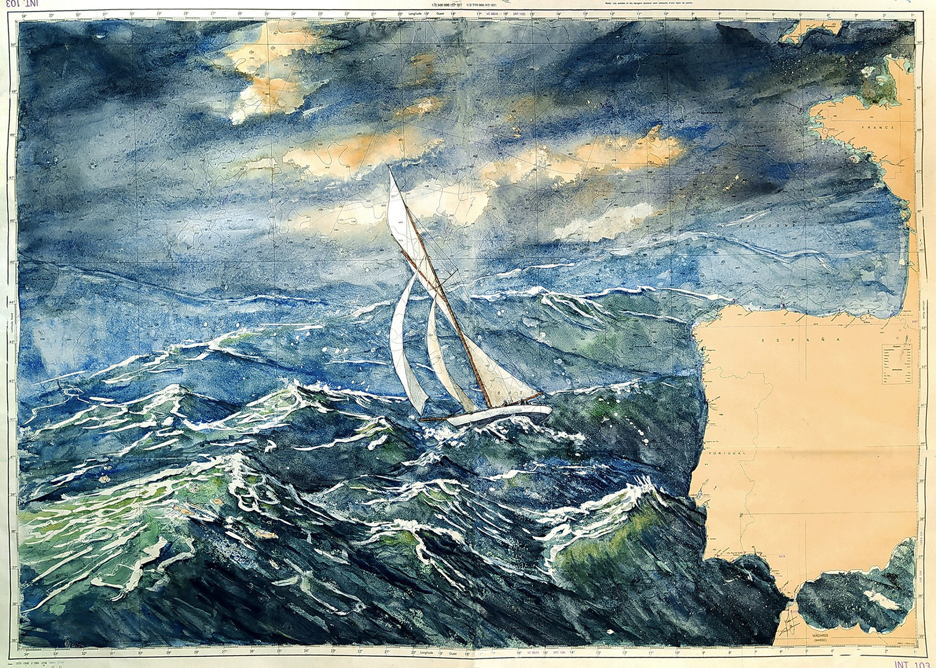 Marine - Atlantique - 110/70 cm